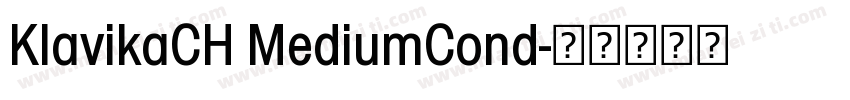 KlavikaCH MediumCond字体转换